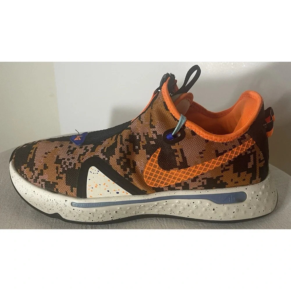 Nike PG 4 Paul George Basketball Shoes Mens 9.5 Digital‎ Camo CD5079-200 - Picture 9 of 14